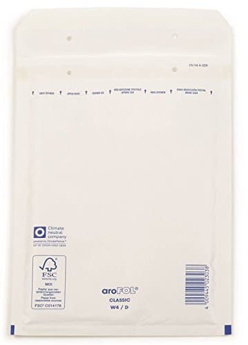 Image of White FSC Size 4 Bubble Lined Envelope
