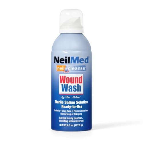 Image of NeilMed Cleanse Sterile Saline Wound Wash, 6 Ounce