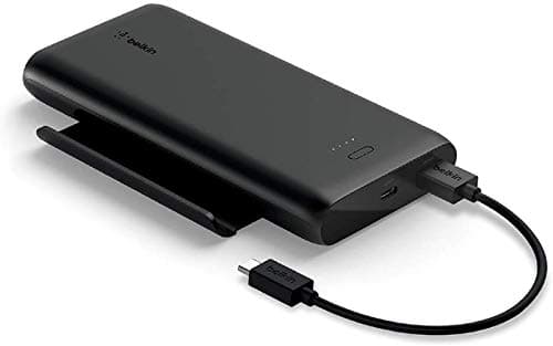 Image of Belkin Boost Charge Gaming Power Bank with Stand (10K Portable Charger with Smartphone Built-In Retractable Stand, Fast Charging dual USB-C and USB-A Output Ports, Black)