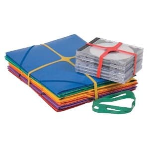 Image of Q-Connect X-Band Rubber Bands 100x11mm Assorted Colours 100g KF14679