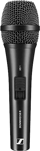Image of Sennheiser XS 1 Dynamic Cardioid Vocal Microphone | Microphone Clamp & Transport Bag Included | For Singers, Presenters & Entertainers | Black (507487)