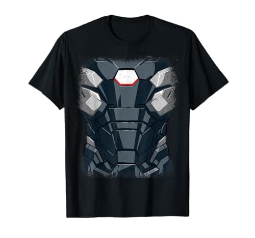 Image of Marvel War Machine Iron Man Armor Avengers Halloween Costume T-Shirt
