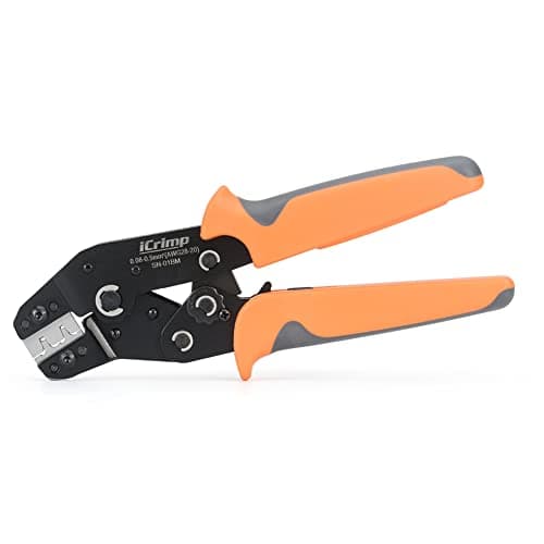 Image of iCrimp SN-01BM Ratchet Wire Cable Crimping Pliers Tool 0.08-0.5mm² for Dupont PH2.0 XH2.54 KF2510 JST Molex D-SUB Terminal