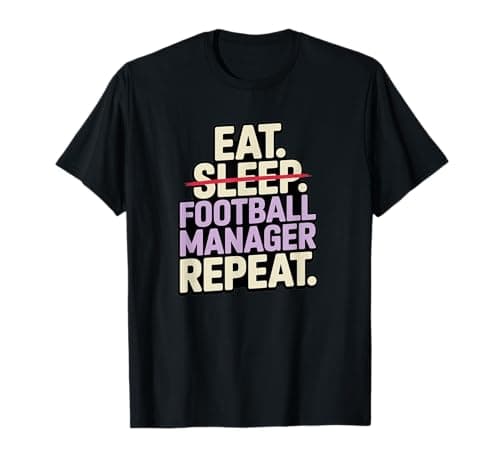 Image of Eat Sleep Football Manager Repeat T-Shirt