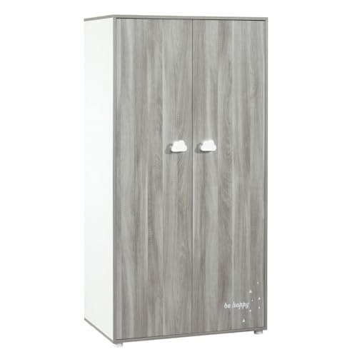 Image of Baby Price 2 Door Wardrobe Oak Pebble