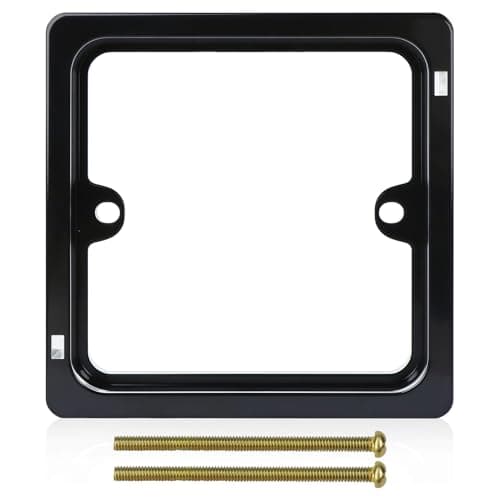 Image of 1-Gang 20mm Single Socket Spacer for Electrical Installations, Black Light Switch Spacers, 20mm Plastic Light Switch Plate for Increased Installation Space, Lights Switches Sockets Wall Box Extender