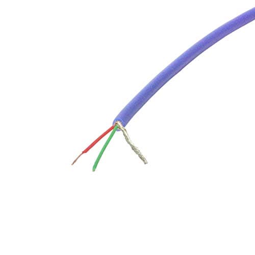 Image of Van Damme XKE Microphone Balanced Pro-Patch Cable, 2 Core and Screen (Thin). 4m. Blue