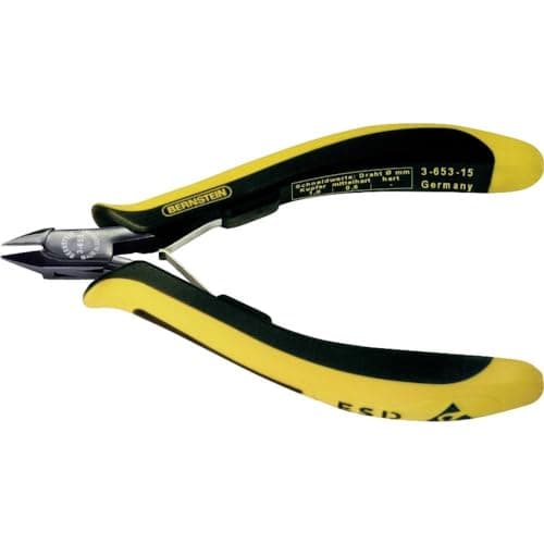 Image of Bernstein Euroline-Conductive 3-653-15 Mini Side Cutters 120 mm with Very Narrow Rounded Head Without Bevel