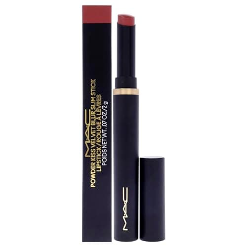 Image of MAC, Lipstick Powder Kiss Velvet Blur Slim Stick - Brickthrush, 2 GM/.07 oz