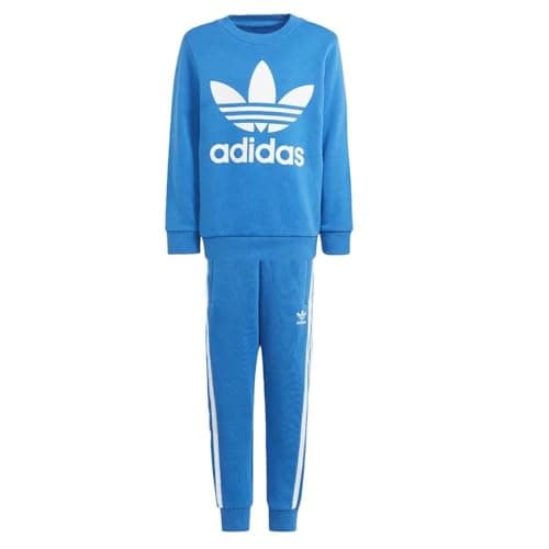 Image of adidas Blue Tracksuit Boys Crew Set IR6899, Blue, 7 Years