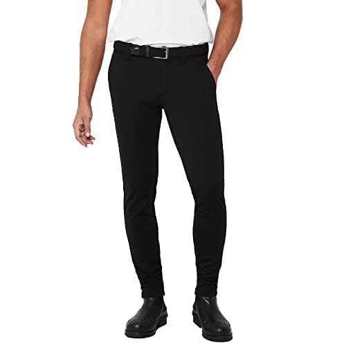 Image of Only & Sons Mens Onsmark Slim Gw 0209 Pant Noos Chino Trousers, Black, 34W / 36L UK