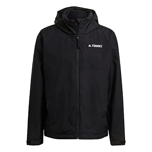 Image of adidas mens Terrex Multi RAIN.RDY Two-Layer Rain Jacket Black Medium