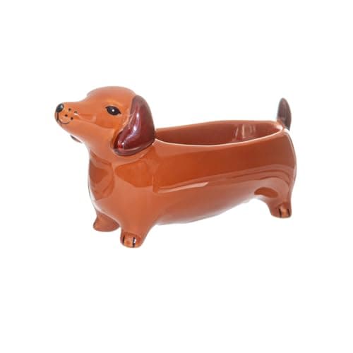 Image of Sass & Belle Sausage Dog Trinket Dish - Decorative Ceramic Jewellery Tray, Trinket Tray or Jewellery Stand for Small Accessories, Unique Design from Sass and Belle