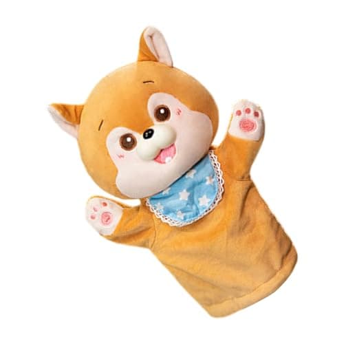 Image of CaeorKvor Plush Hand Puppet Toy Interactive for Kids Soft Animal Character Story Telling Encourages Toddler Imagination Plush Hand