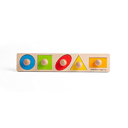 Image of Bigjigs Toys Wooden Shape Sorter Puzzle - Baby & Toddler Toys, Montessori Learning, Ages 1-3