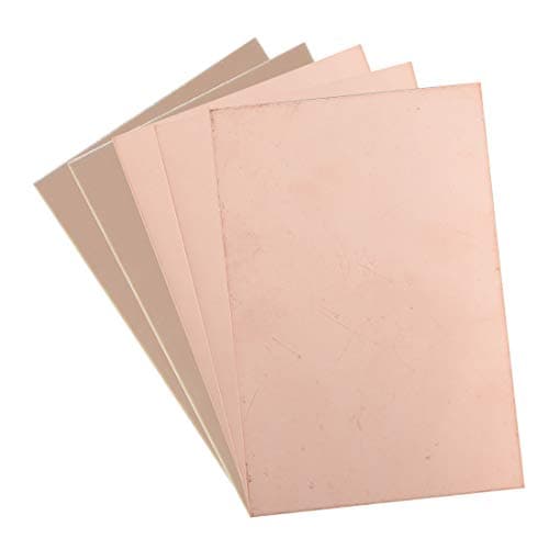 Image of sourcing map Single-Sided Copper Clad Laminate PCB Circuit Board, FR4 150x100mm 5.91x3.94 inch, 1.2mm Thickness DIY Prototyping PCB Board, Name Board, 5pcs
