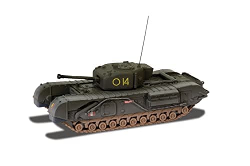Image of Corgi Diecast Model Vehicles - CC60113 Churchill Mk.IV - Men & Women Souvenir Gifts from UK - Small Die Cast Toy Tank Models for Boys, Gift for Military Enthusiasts