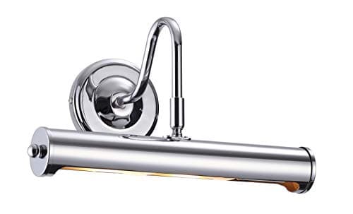 Image of Lights4Living Modern Polished Silver Chrome Swan Neck Adjustable Picture Light - LED Compatible (12')