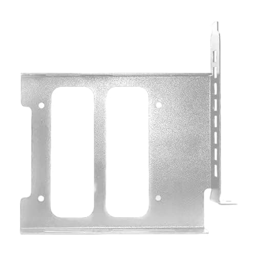 Image of MotiveTech Drive Bay Shelf Internal Disk Drive Mounting Kit Chassis Mount HDD Metal Mounting Bracket Kit, 3.5inch white