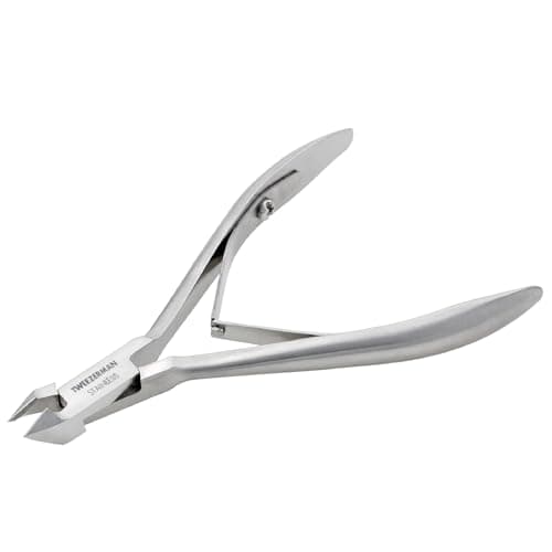 Image of Tweezerman Cuticle Cutter, Rock Hard Cut Nip Hang Nail Trimmer, Extra Sharp (Pack of 1)