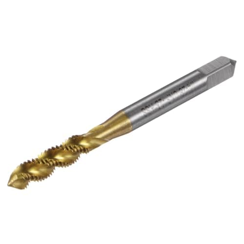 Image of sourcing map Spiral Flute Thread Taps, 1/4-28 UNF 2B Screw Threading Tap, Titanium Coated 6542 High Speed Steel Machine Tapping Tools for Machinist Repair
