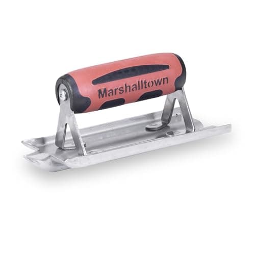 Image of Marshalltown M180D Stainless Steel Cement Edger 6x3-inch - Durasoft Handle