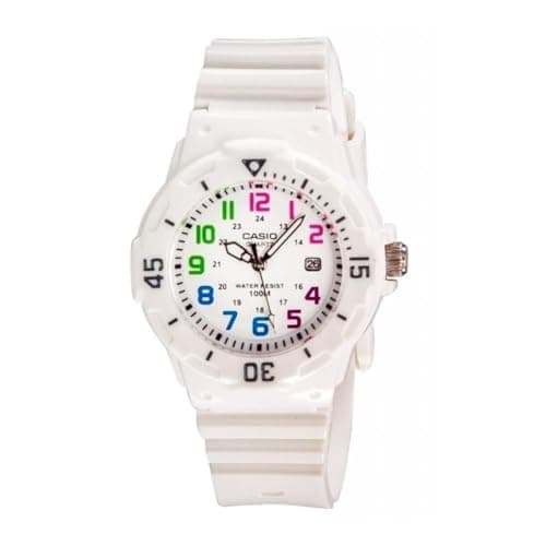 Image of Casio Women's Quartz Analogue Resin Wrist Watch LRW-200H-7B, White, One Size, Height: Approximately