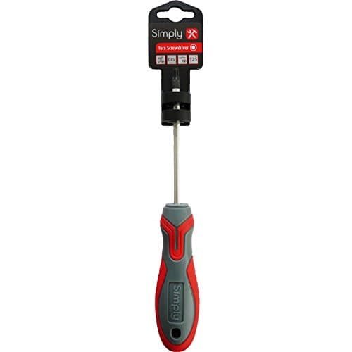 Image of Simply Tools TORX25 T25 Torx Headed Screwdriver with greater strength and durability, extra grip on the screws head , Black