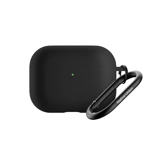 Image of Native Union Active Case for AirPods Pro 3 – Silky Smooth Matte Silicone Case with Clip to Attach Anywhere (Black)