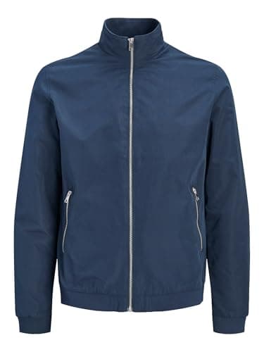 Image of Jack and Jones Men Bomber Jacket Navy Blazer M