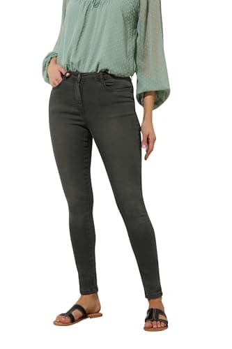 Image of Long Tall Sally - LTS Tall Washed Ava Stretch Skinny Jeans - Women's Black