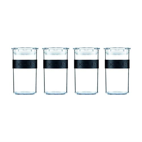 Image of Bodum K11827-01SA Storage Jar, Black, 0.25 l, Set of 4