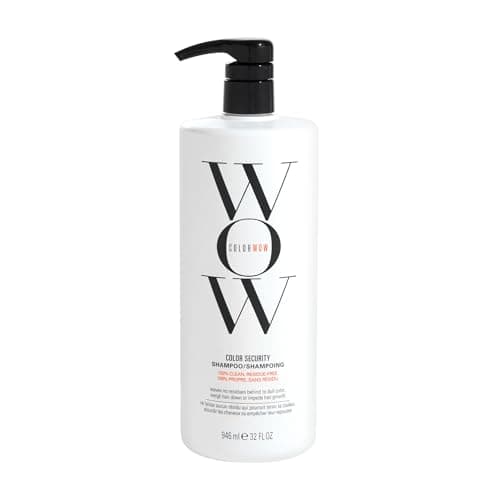 Image of COLOR WOW Color Security Shampoo - Sulphate Free and Residue-Free Formula | Healthy Looking Hair and Scalp | Super Size 946ml