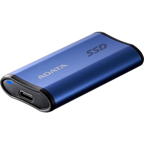 Image of ADATA SE880 500GB External SSD | Portable Ultra Fast Solid State Drive Compatible with PS5 XBOX | Blue