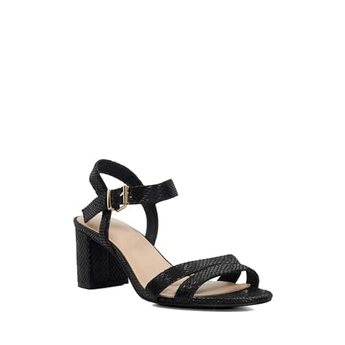 Image of Dune London Ladies Wide Fit MERISA Wide-Fit Block-Heel Sandals Size UK 8 Heeled Sandals