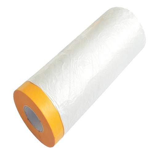 Image of Sinzau Dust Sheet Roll for Furniture: Cover Surface 7.9 × 49 feet Painting Masking Film for House Renovate Spray Painting - for Floor Wall Cabinets Carpet Sofa Car