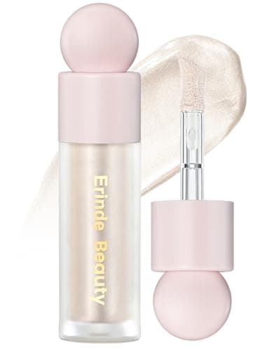 Image of Erinde Liquid Highlighter, Face Bronzer Stick, Natural Glossy Finish, Lightweight Blendable Silky Smooth Cream Illuminator, Cruelty-Free, 01# Moonlight