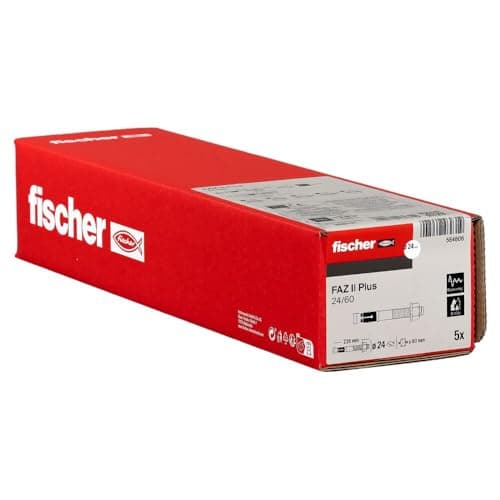 Image of fischer FAZ II Plus 24/60 gvz, heavy duty anchor with high load capacity, anchor bolt for fixings of heavy loads and steel structures, seismic & ETA approval