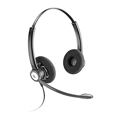 Image of Plantronics Entera Two-Ear Headset with Clip (HW121N/ A)