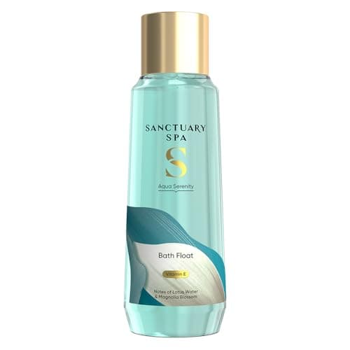 Image of Sanctuary Spa Aqua Serenity Bath Float, 500ml, Luxurious Bubble Bath with Lotus Water & Magnolia Blossom, Enriched with Vitamin E for Soft, Cleansed Skin & Relaxing Spa Experience
