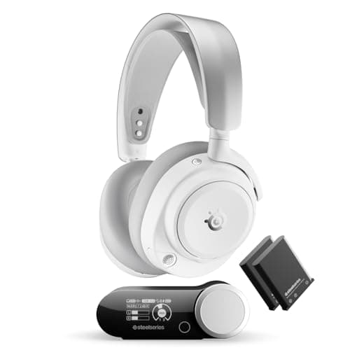Image of SteelSeries Arctis Nova Pro Omni - Hi-Res Wireless Gaming Headset, 96kHz/24bit, ANC, ClearCast Pro Mic, AI Noise Rejection, Mobile App, Mix 2.4GHz + BT, OmniPlay PC+PlayStation+Xbox - Midnight Blue