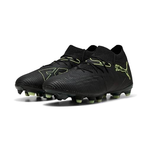 Image of PUMA Unisex Future 8 Match Firm Ground/Artifical Ground Football Boots, PUMA Black-Fizzy Light-Green Terrain, 5 UK