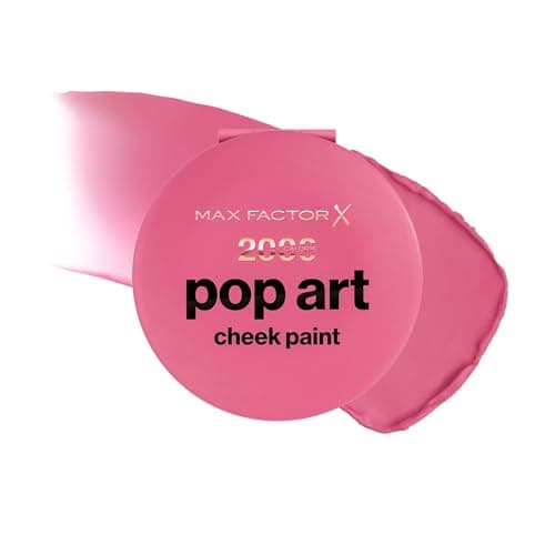 Image of Max Factor 2000 Calorie Pop Art Cheek Paint, Blusher Bouncy 20, Blush, Cream-to-Powder Formula, Matte, Blurred Finish, High-Impact, Buildable and blendable, 5g