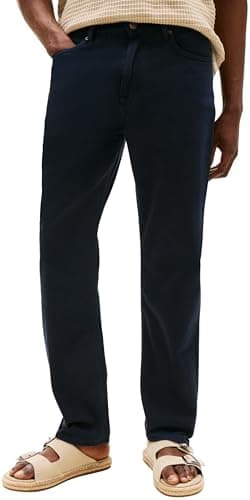 Image of Tommy Hilfiger Men's Regular Fit Mercer Mid Rise Jeans, Blue (Desert Sky), 30W/34L