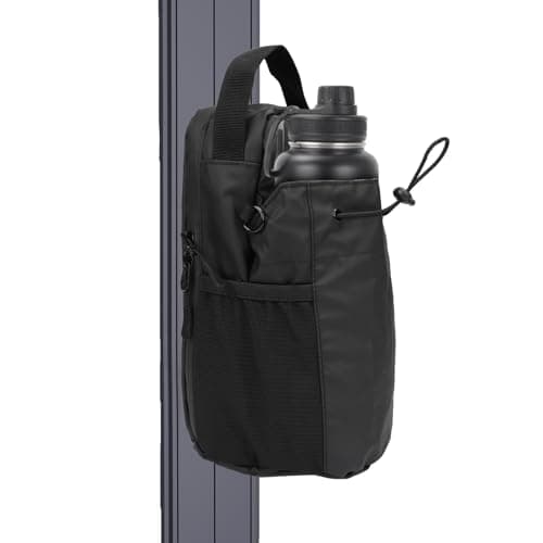 Image of Magnetic Gym Bag with Phone Pouch, 40 oz Water Bottle Carrier Holder,Multi-Functional Sport Bottle Organizer with Adjustable Shoulder Strap and Pocket, Magnetic Gym Accessories for Gym, Travel