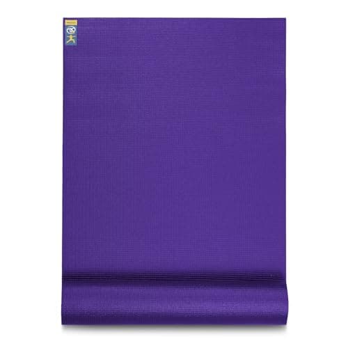 Image of Yoga-Mad Warrior II Plus | Thick Yoga Mat | 183cm x 61cm x 6mm | Non Slip Exercise Mat | Perfect for Pilates, Yoga, Stretching, Home Workouts and General Fitness (Purple)