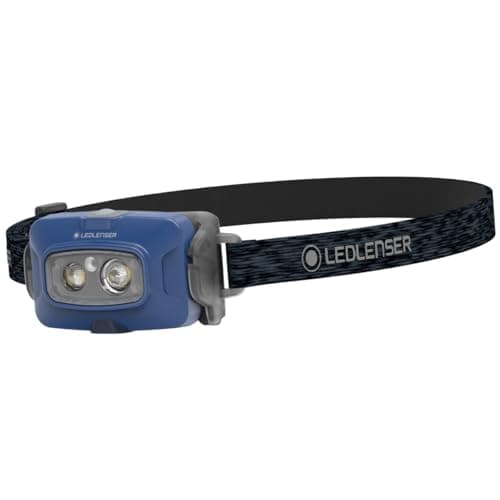 Image of Ledlenser HF4R Core Rechargeable Head Torch LED 500lm, 5 Modes, Adjustable Focus, Up to 35hrs Runtime, Lightweight 72g, USB C, IP68 Waterproof, Headlamp for Running, Hiking, Dog Walking, Camping