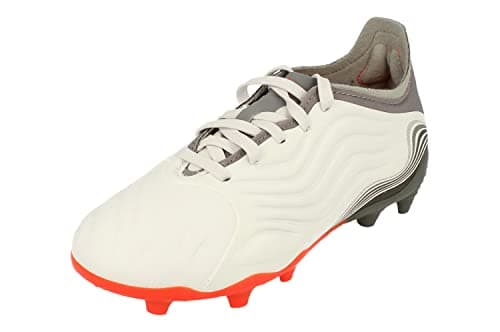 Image of adidas Copa Sense.1 FG Junior Football Boots Soccer Cleats (UK 4 US 4.5 EU 36 2/3, White red Grey FY6159)