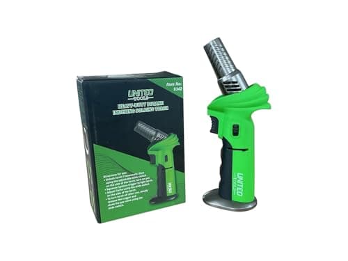Image of United Tools Heavy-Duty Butane Soldering Torch, 0.25W Power, 10g Gas Capacity, 1300°C Max Temperature