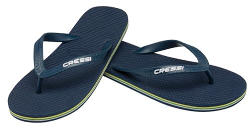 Image of Cressi Beach Flip Flops - Flip Flops Unisex for Beach and Pool, Navy/Blue, 8/9 UK - 41/42 EU